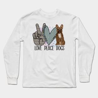 Love peace dogs Long Sleeve T-Shirt